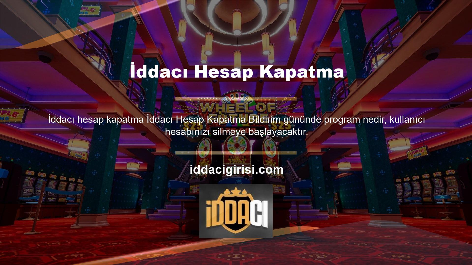 İddacı hesabınızı kapatabilir ve bunun için ödeme yapmayı bırakabilirsiniz